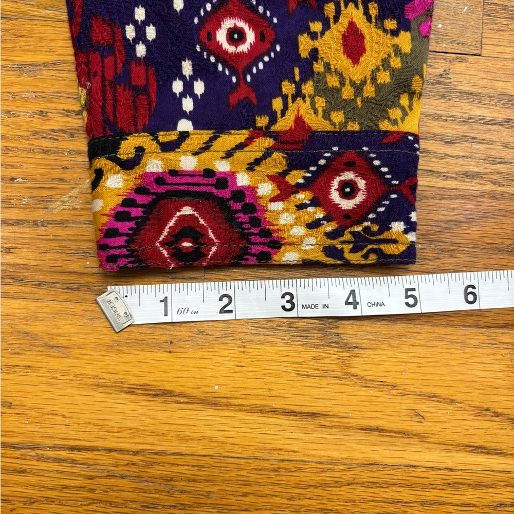 Ruby Rd. Jacket Blazer Multicolor Patterned Bohemian - Picture 8 of 8